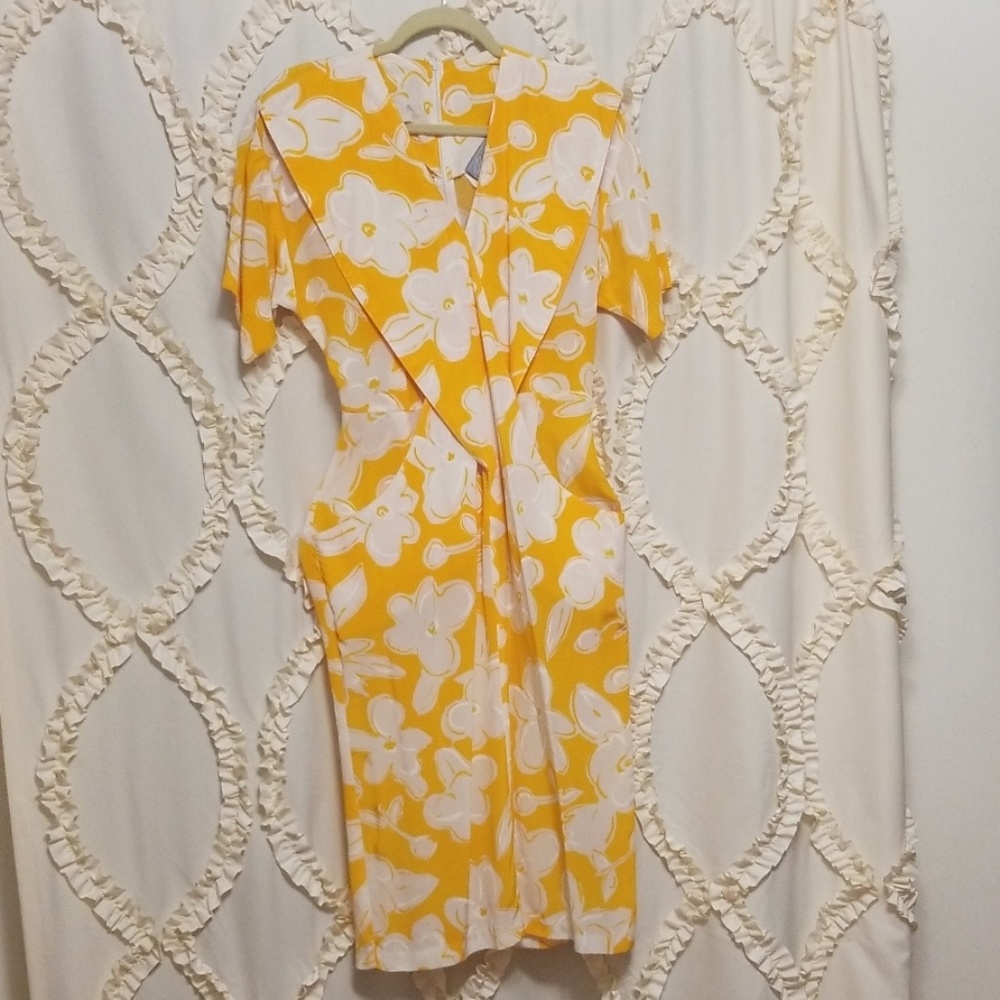 Vintage kimono wrap dress